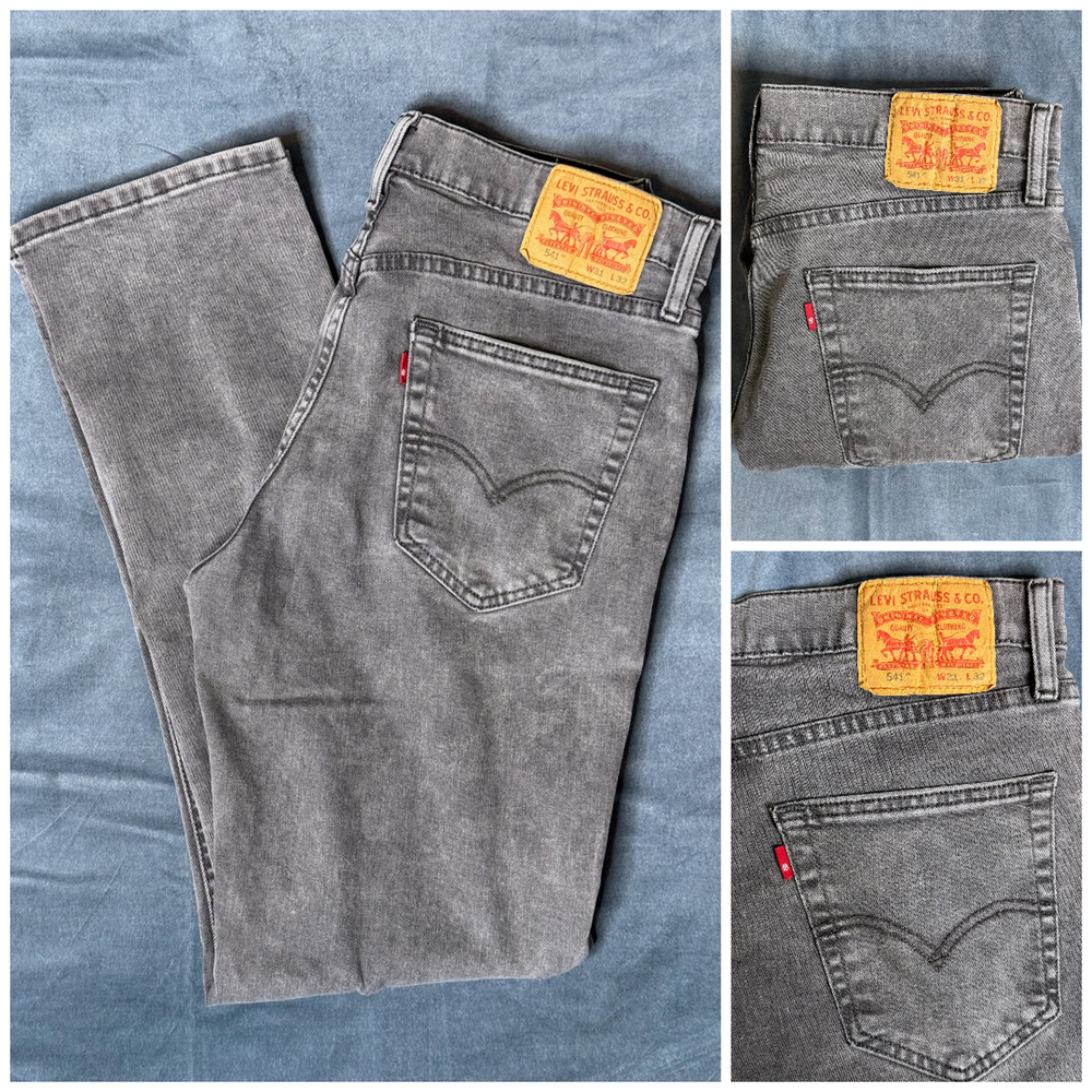 Levi's 541 Athletic Taper W\Stretch Jeans Faded Gray Mens 31x32